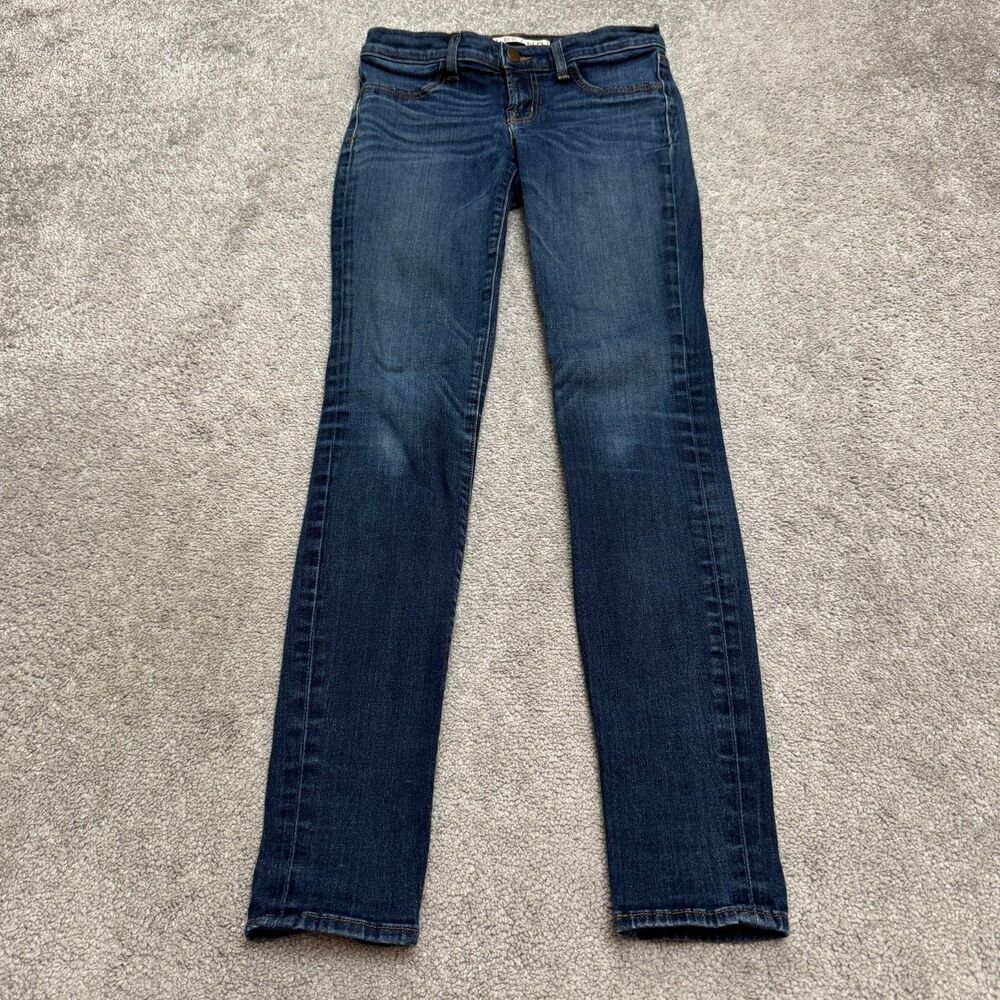 J Brand Pompei Skinny Denim Jeans Jeggings Womens 26 Blue Dark Wash Stretch